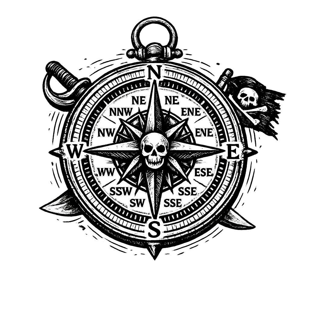 Vintage compass icon